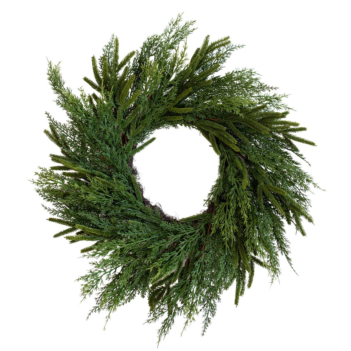 Norfolk &amp; Cypress Real Touch Mix Christmas Wreath 24&quot;