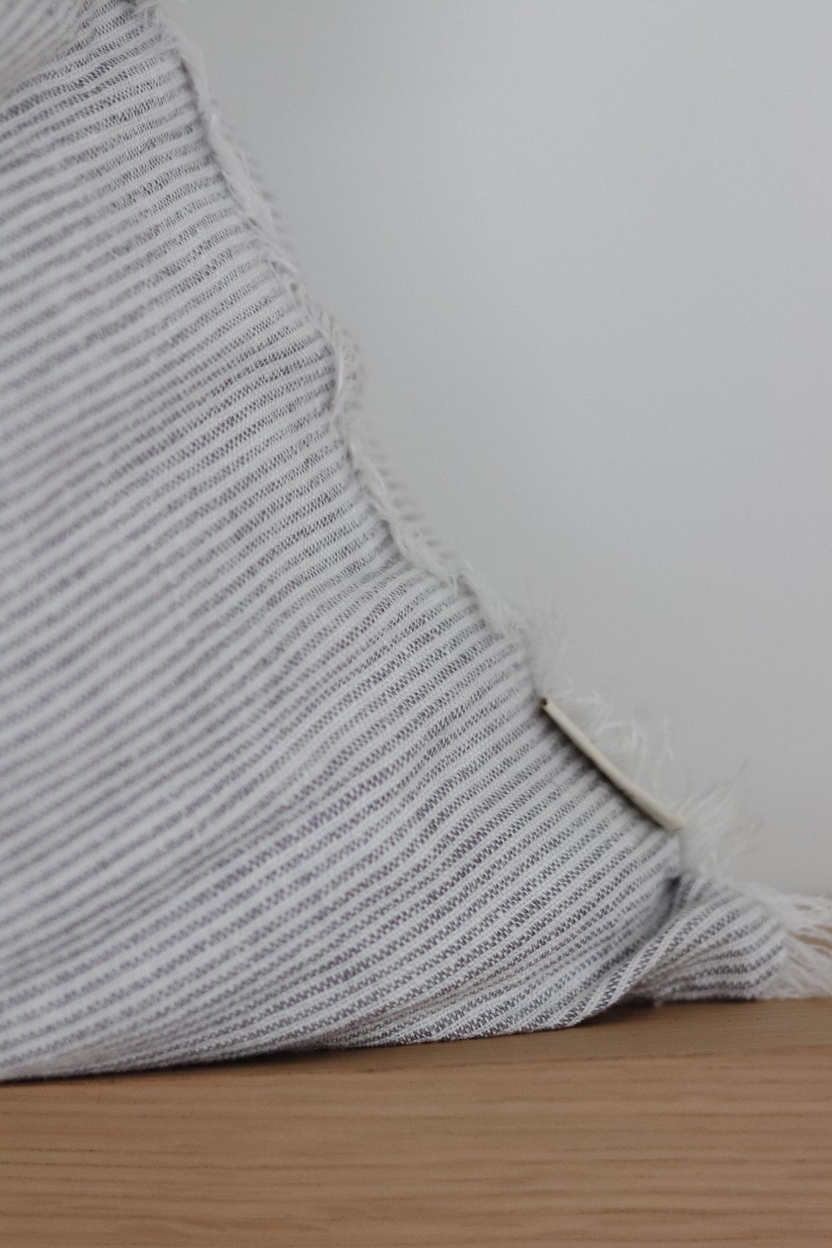 Lina grey stripe pillow