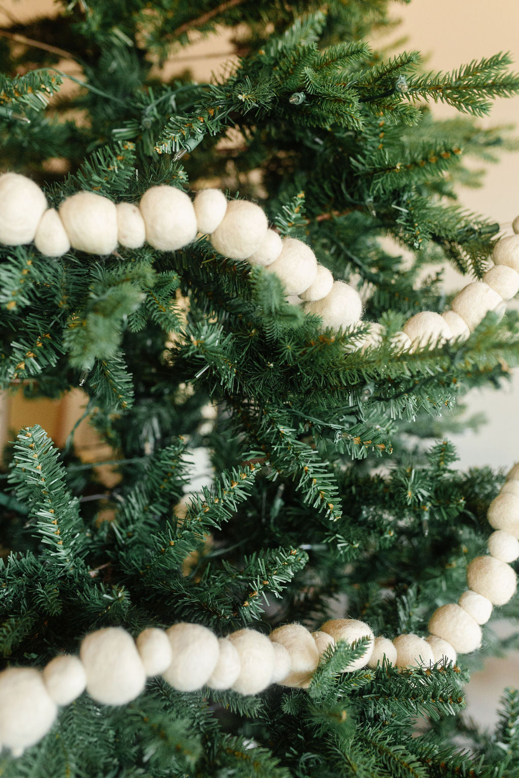 Handmade Wool Felt Ball Garland