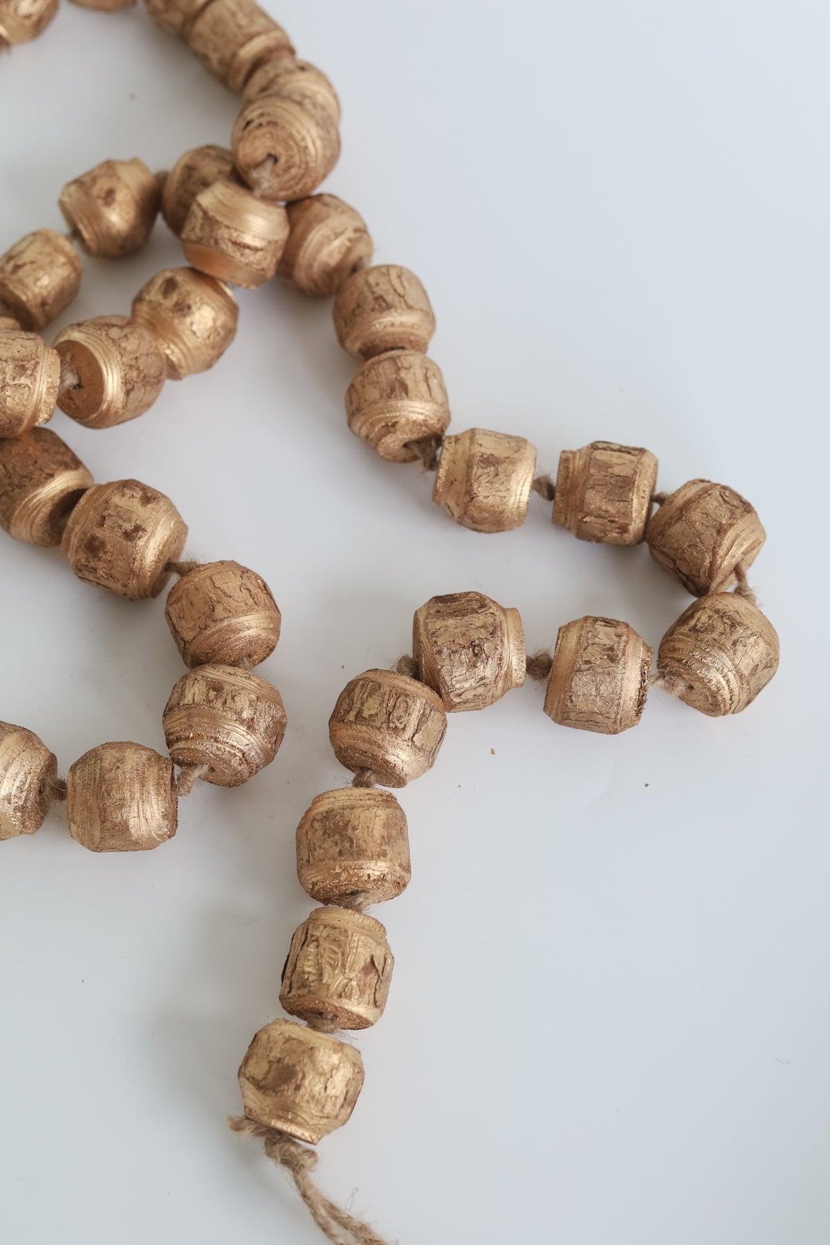 Gold Wood Bead Garland