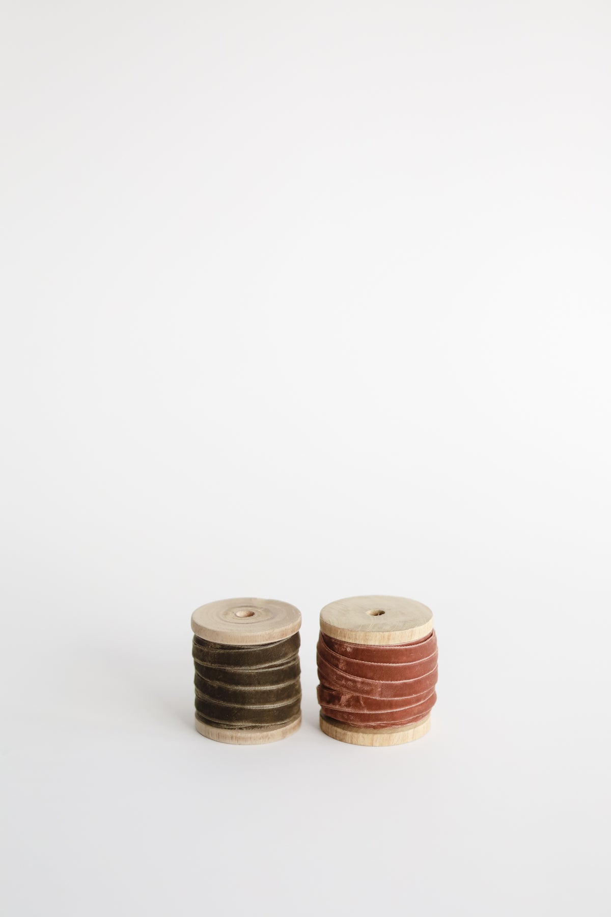 Velvet Ribbon on Wooden Spool