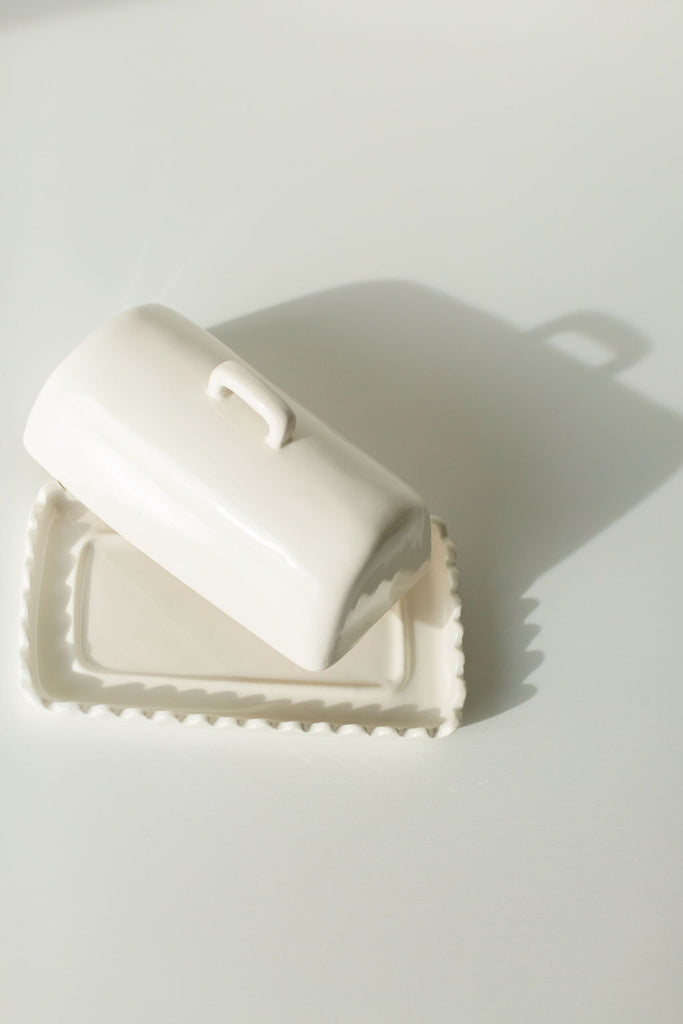 Scalloped Butter Dish