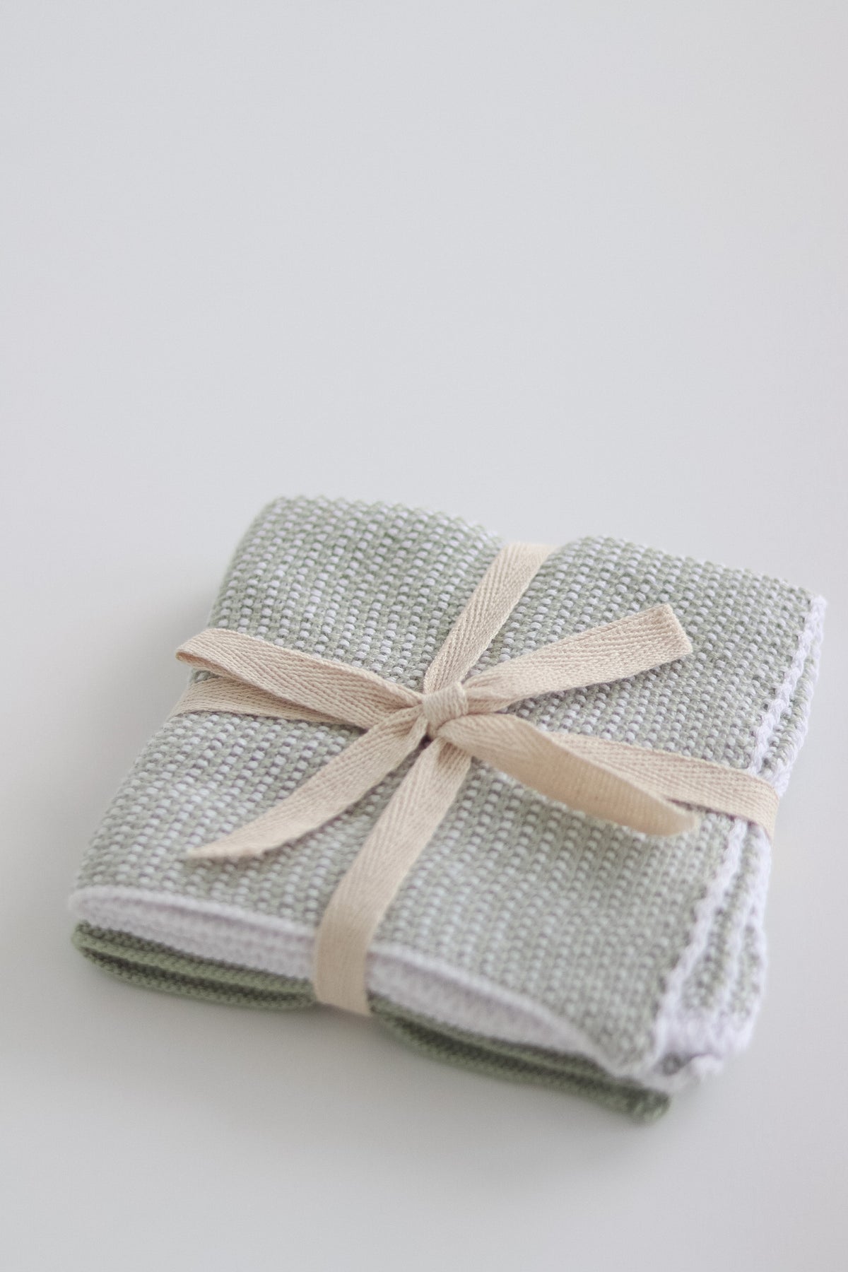 Cotton Knit Dish Cloths Set of 2