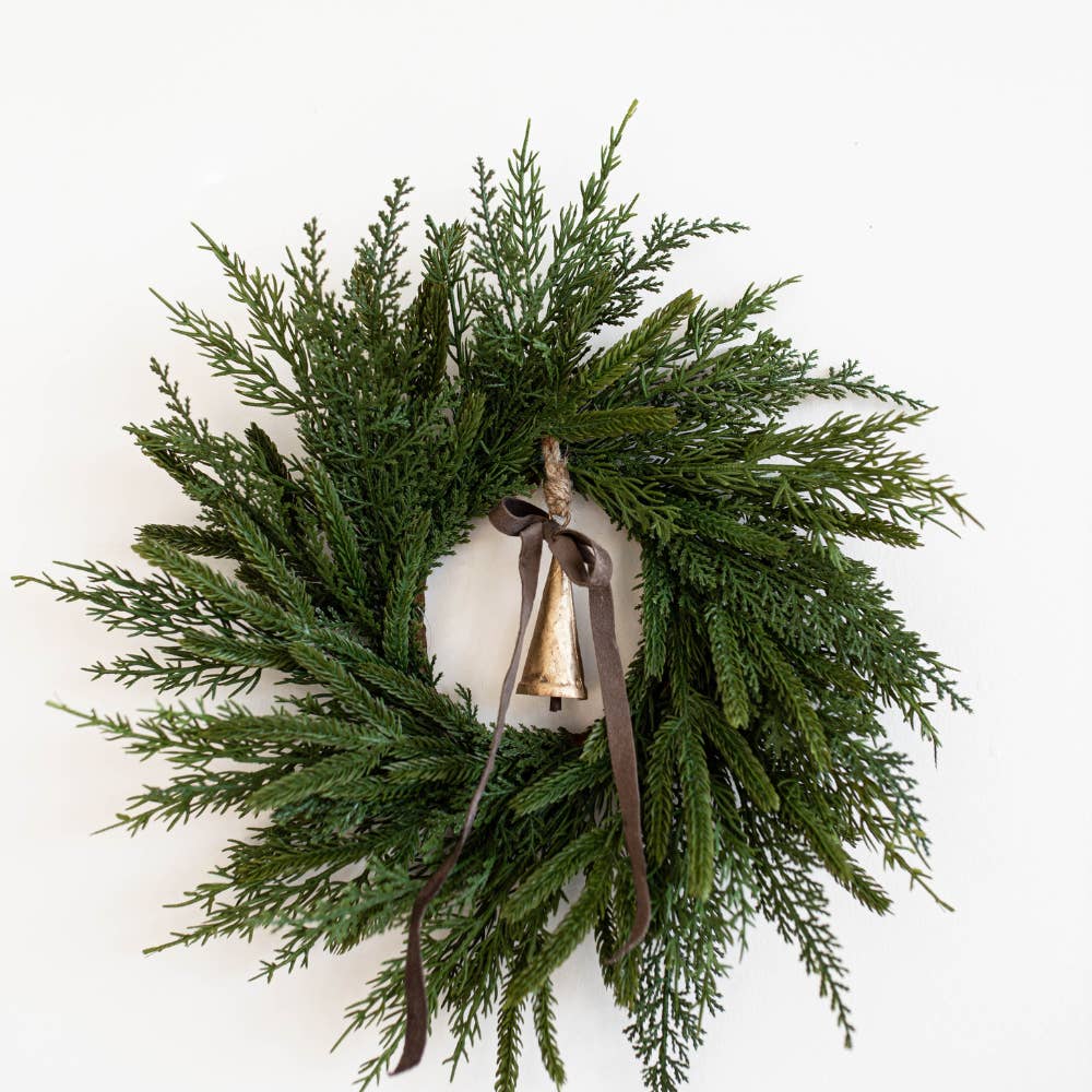 Norfolk &amp; Cypress Real Touch Mix Christmas Wreath Mini