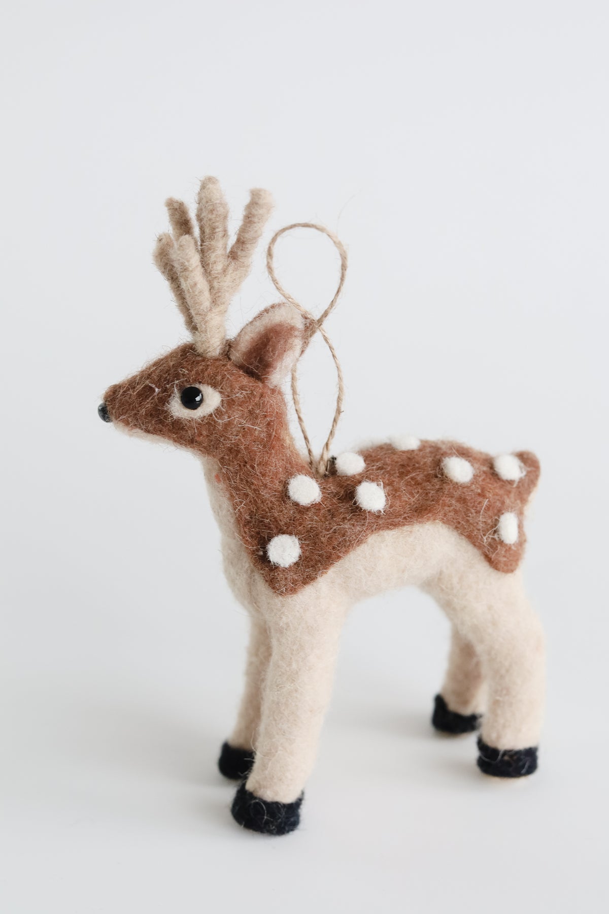 Wool Felt Deer Ornament