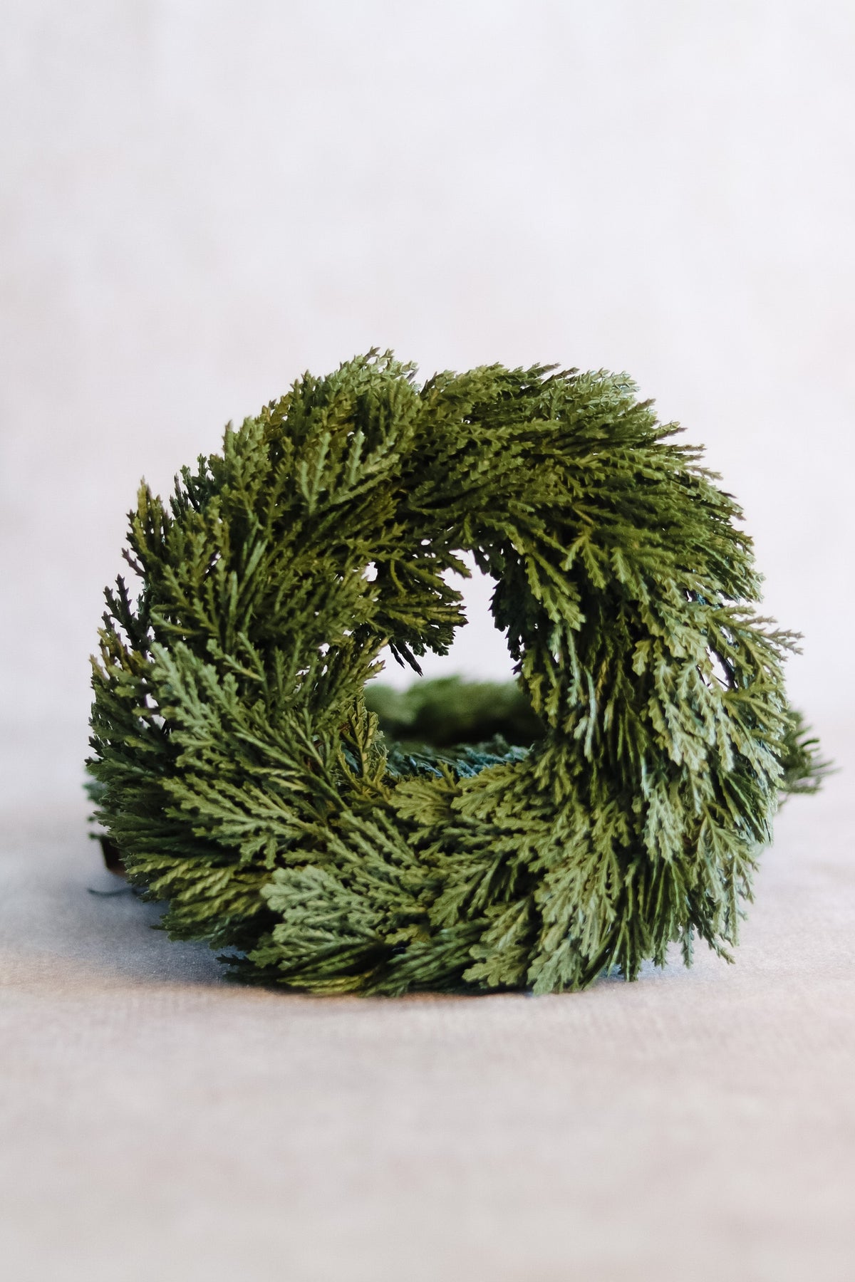 8&quot; Round Faux Cedar Wreath