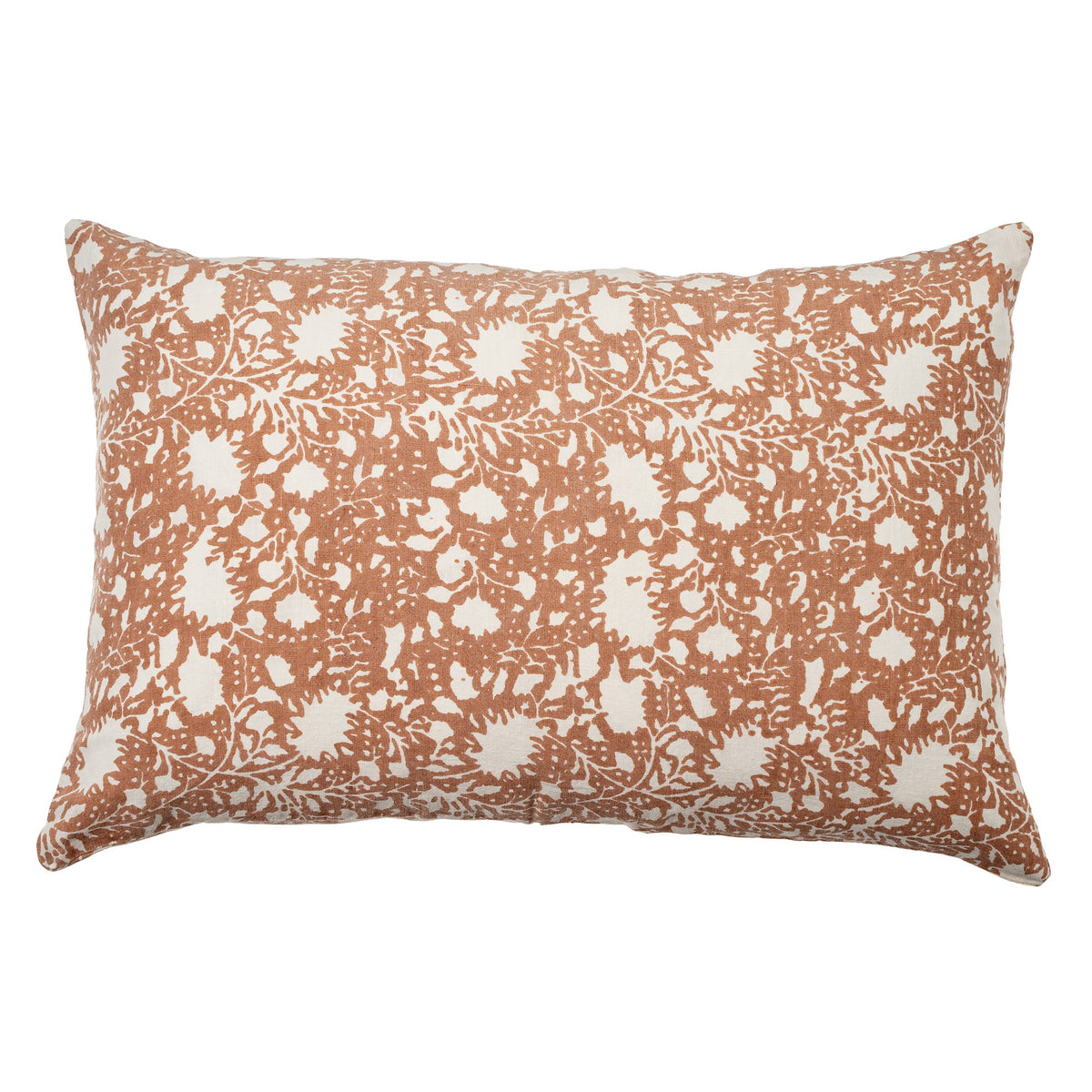 Eden Linen Pillow in Terracotta