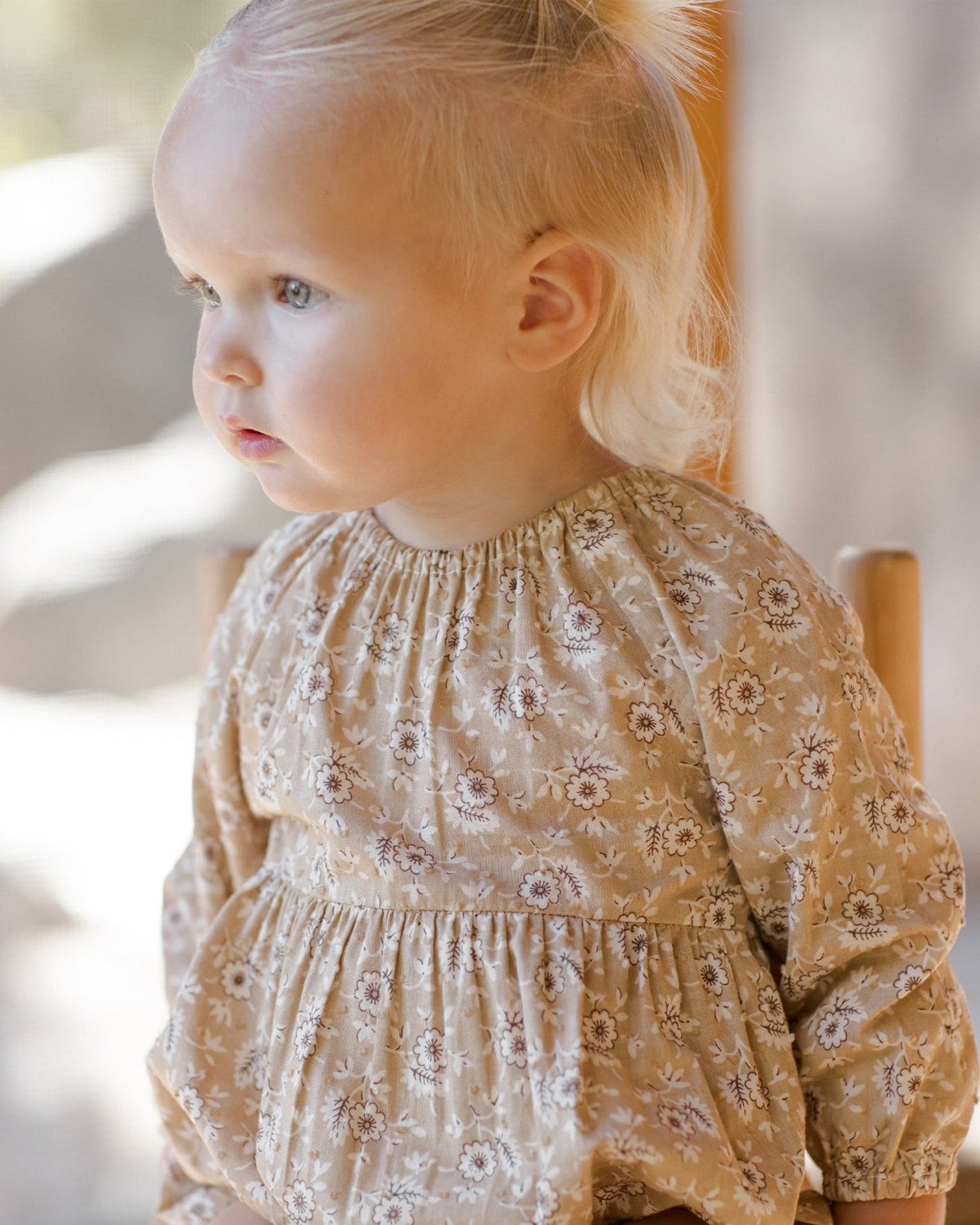 Long Sleeve Bubble Romper | Golden Fields