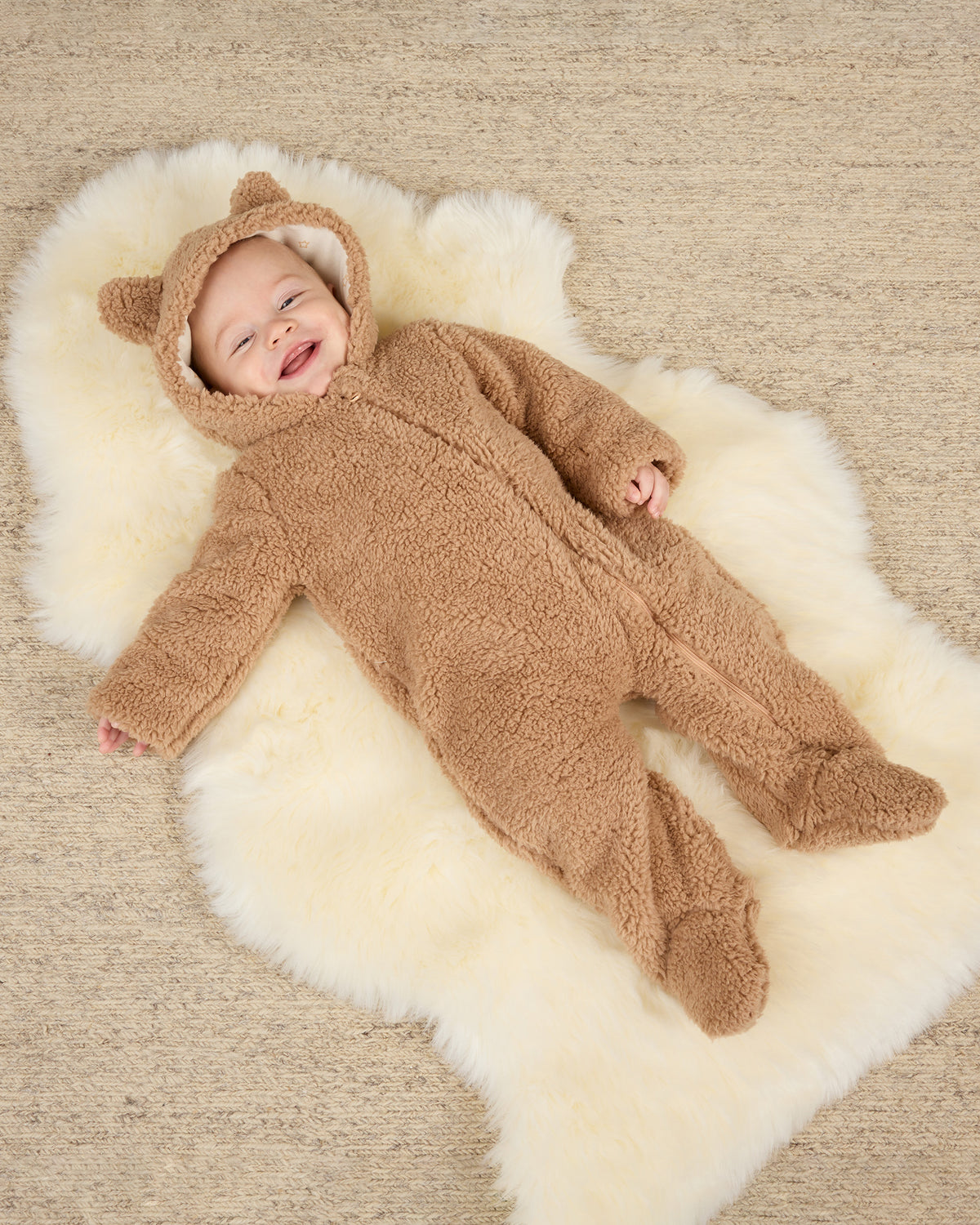 Bear Jumpsuit || Beige