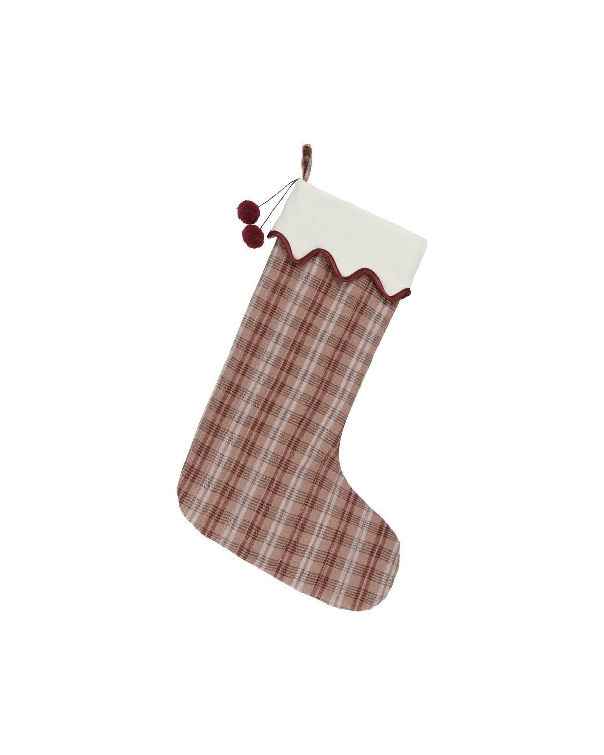 Christmas Stocking Autumn Plaid