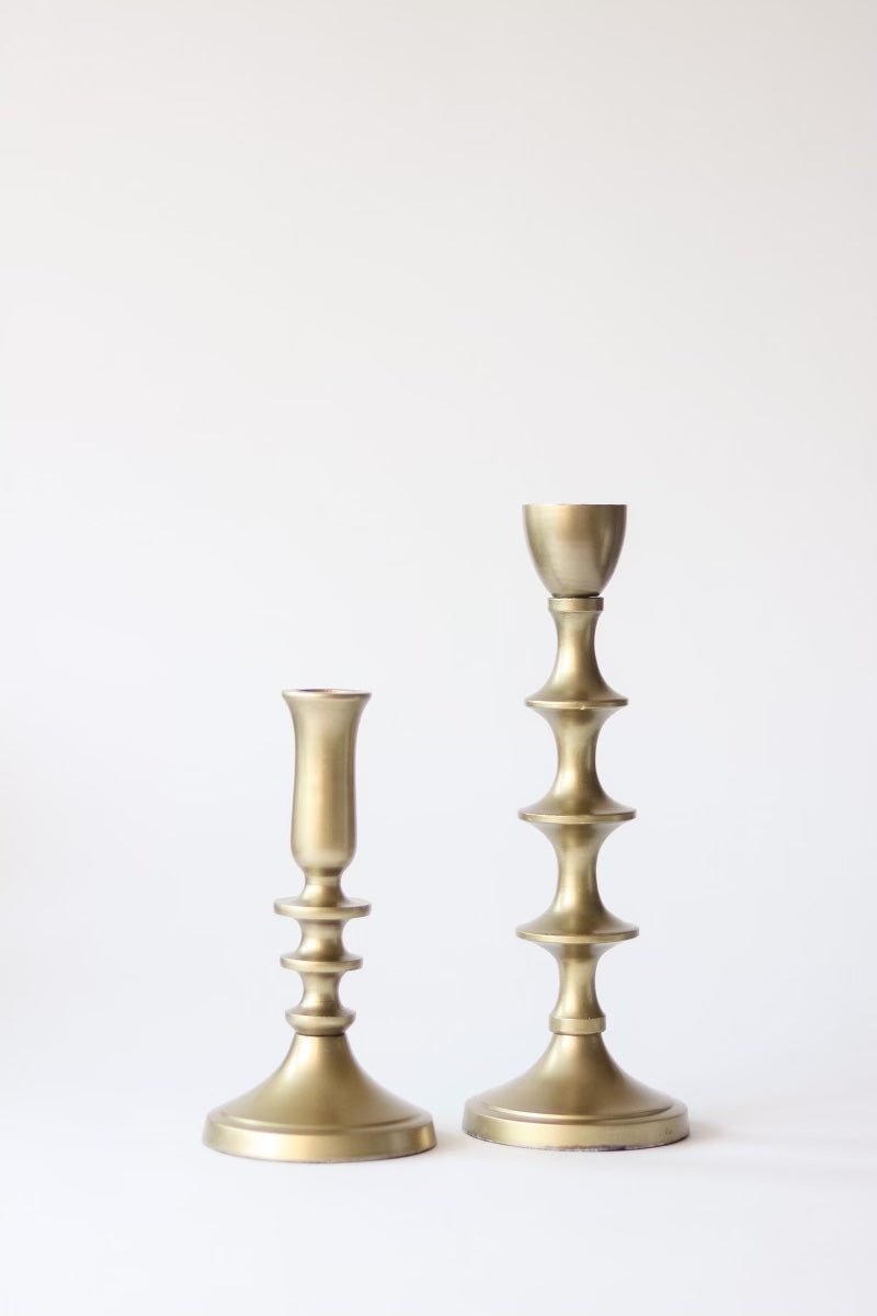 Metal Candle Holders Set of 2
