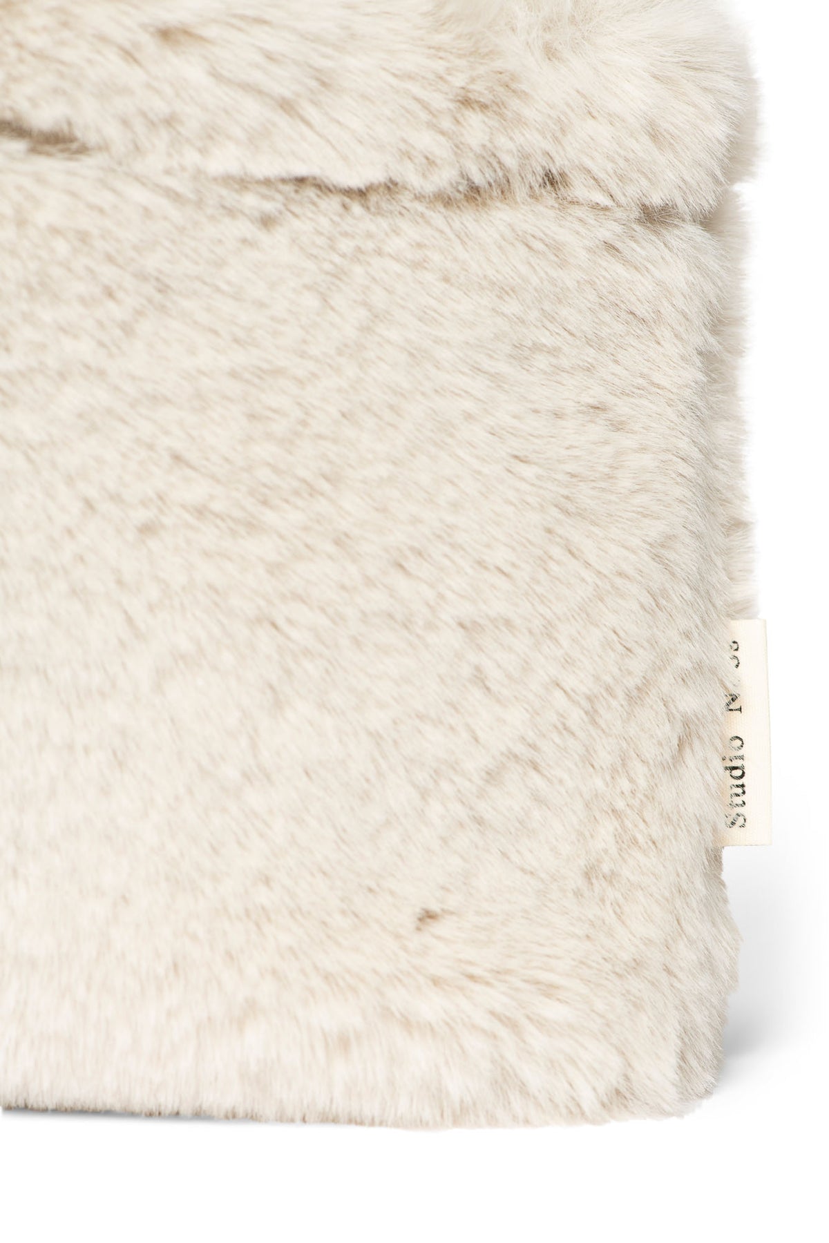 Neutral Faux Fur Handbag