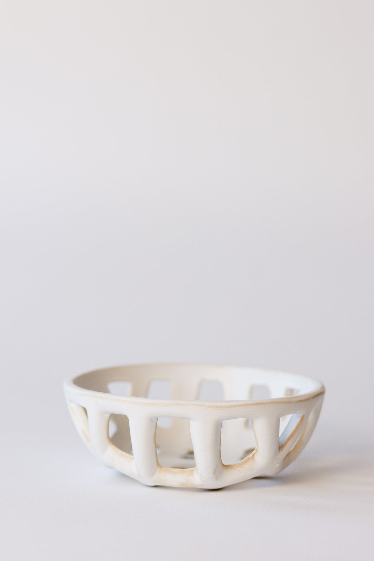 Handmade Stoneware Baskets Set of 2