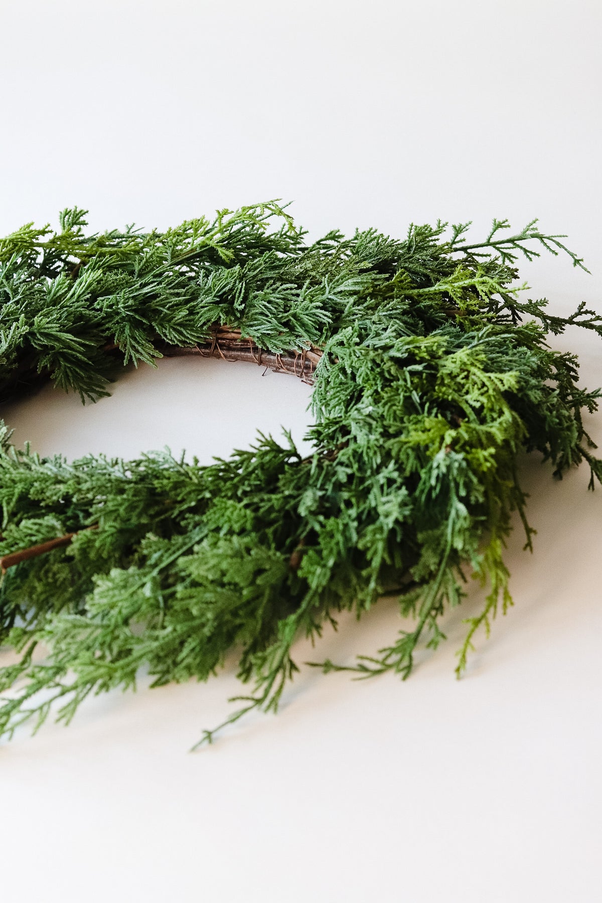 Faux Juniper Wreath