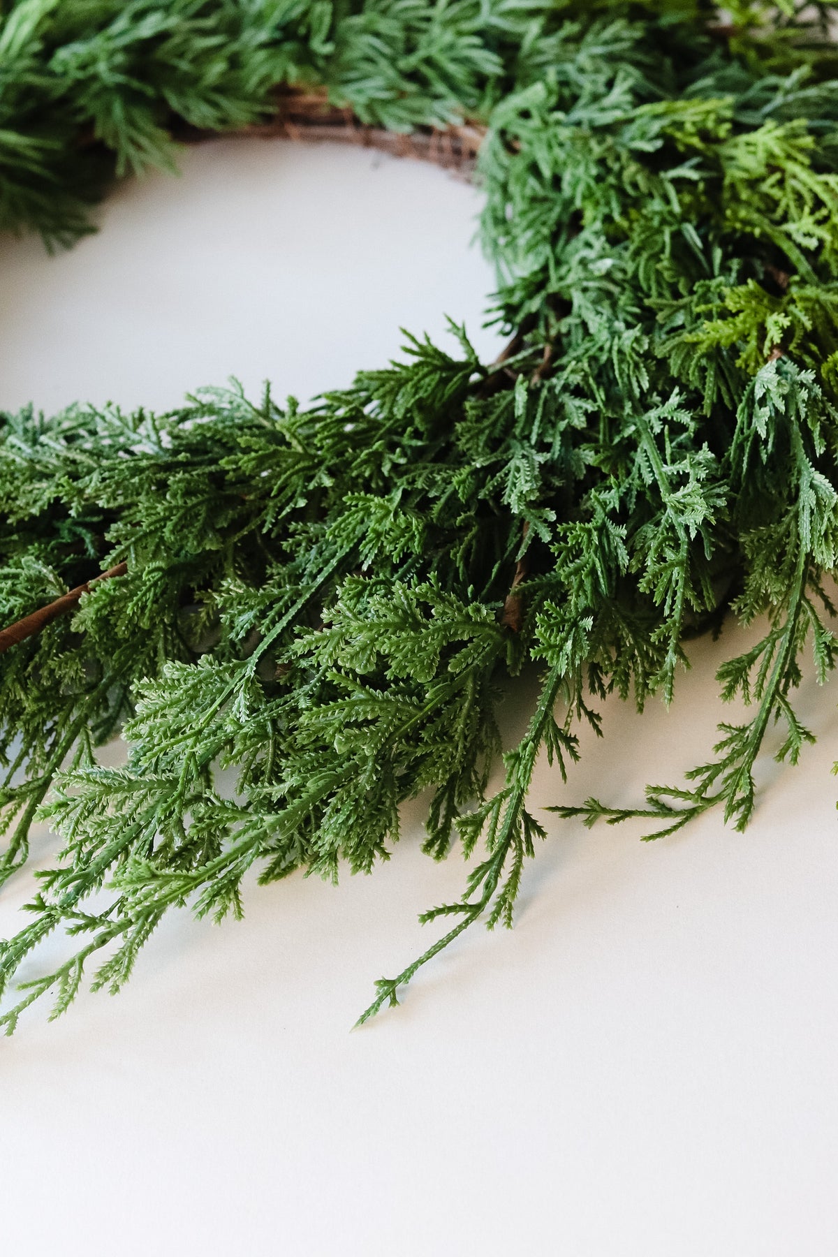 Faux Juniper Wreath