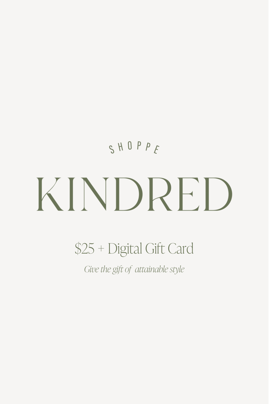 Shoppe Kindred Digital Gift Card