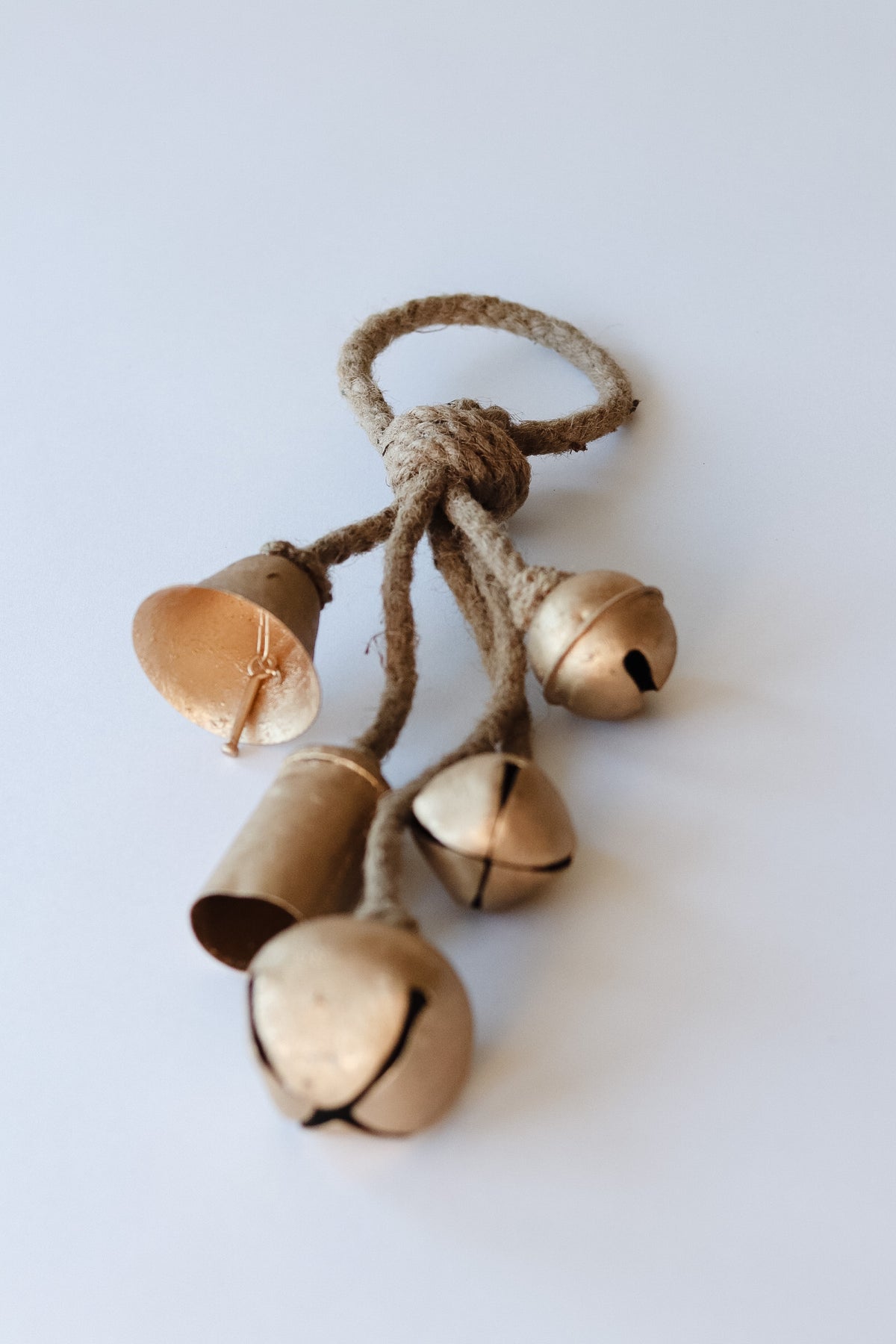 Metal Bells on Jute Hanger