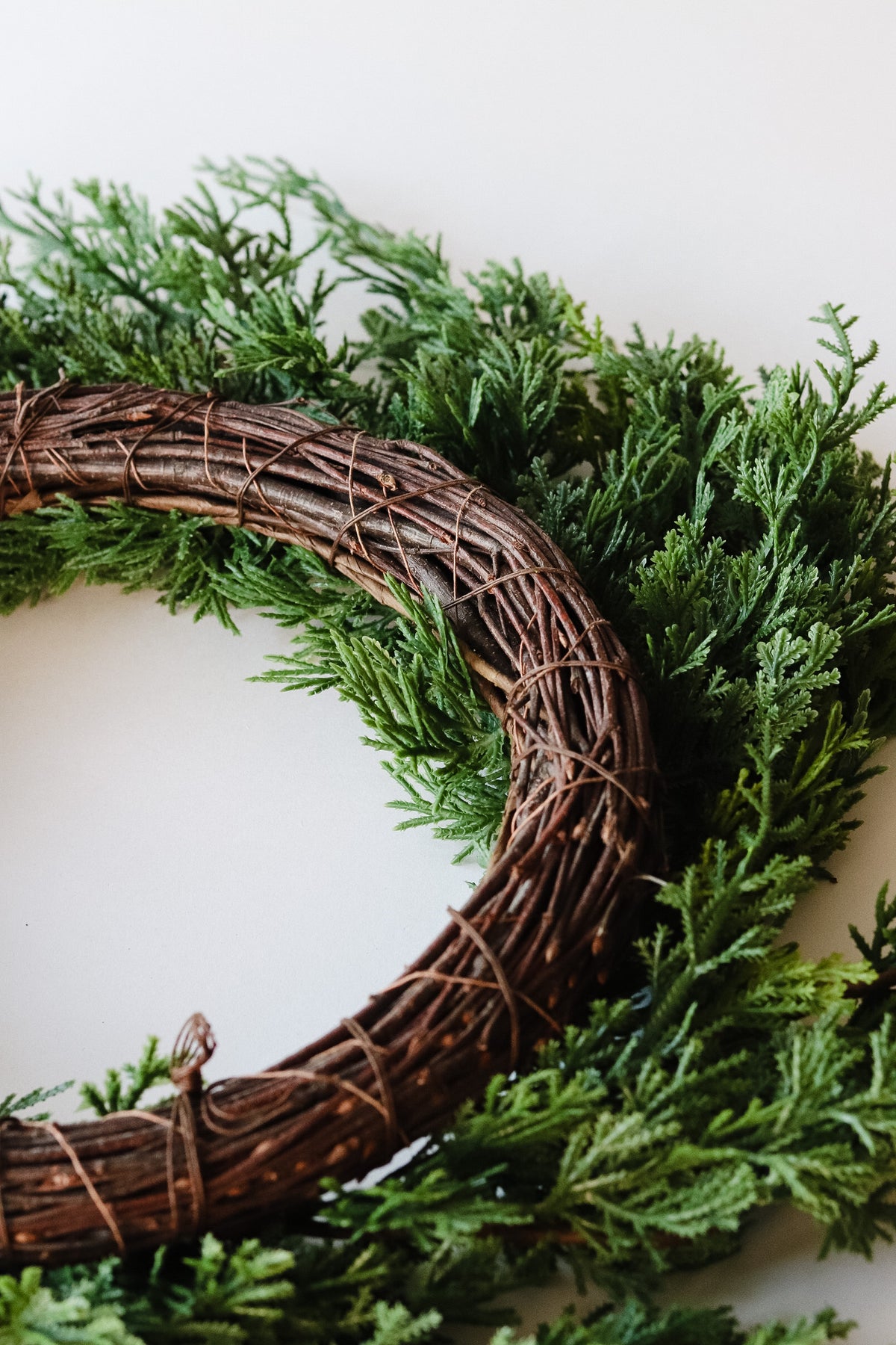 Faux Juniper Wreath