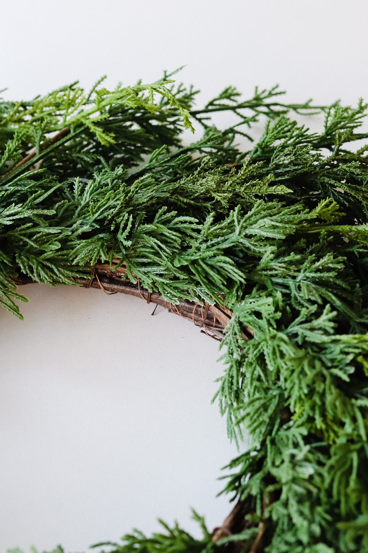 Faux Juniper Wreath