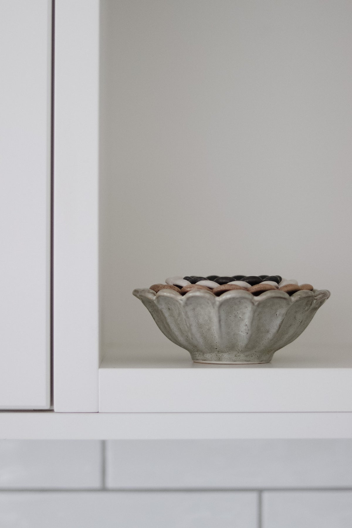 Stoneware Flower Bowls